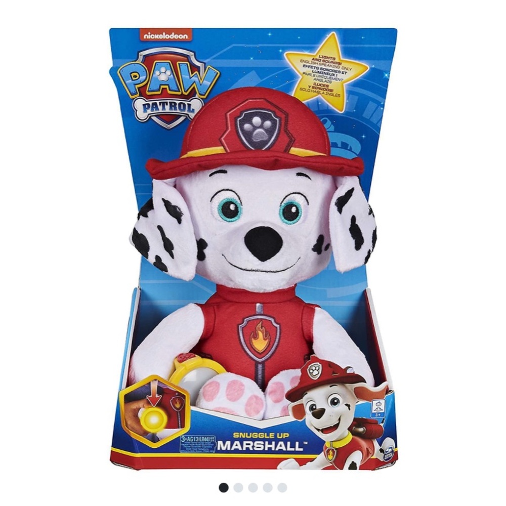 Paw patrol stuffed toy Marshall talking light up